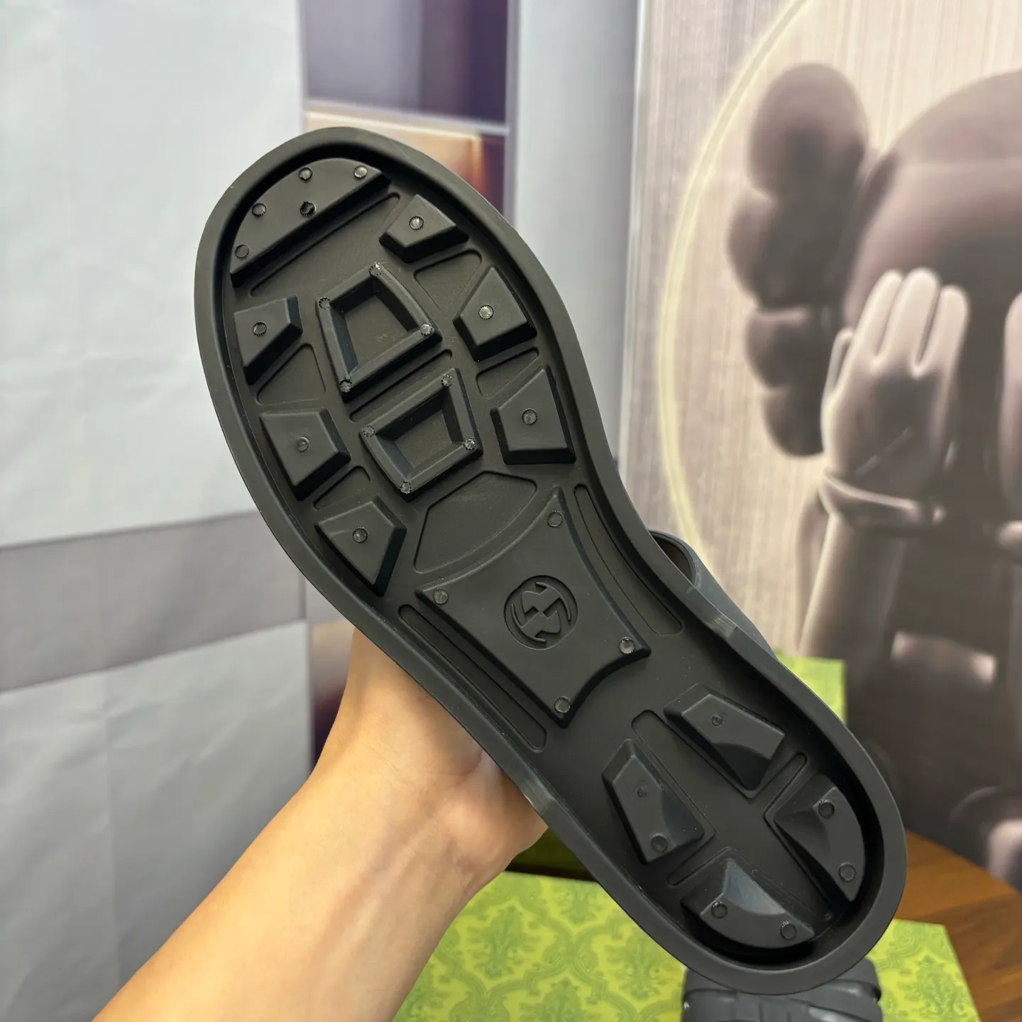 Men's shoes 260💰 [Gucci] Counter quality, top-quality original goods, real photos! Original TPU material, fine workmanship, comfortable; genuine 1:1 replica Size: 38 ~ 46